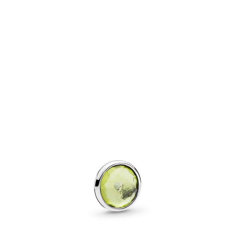 Pandora Australia August Droplet Petite Locket Charm - Sterling Silver | RWKZPM027